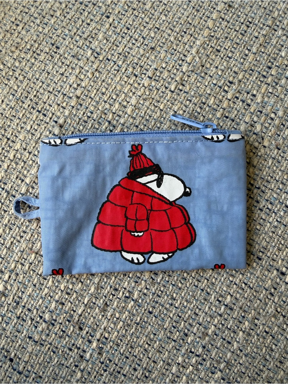 Small Baggu Snoopy Zippered Pouch